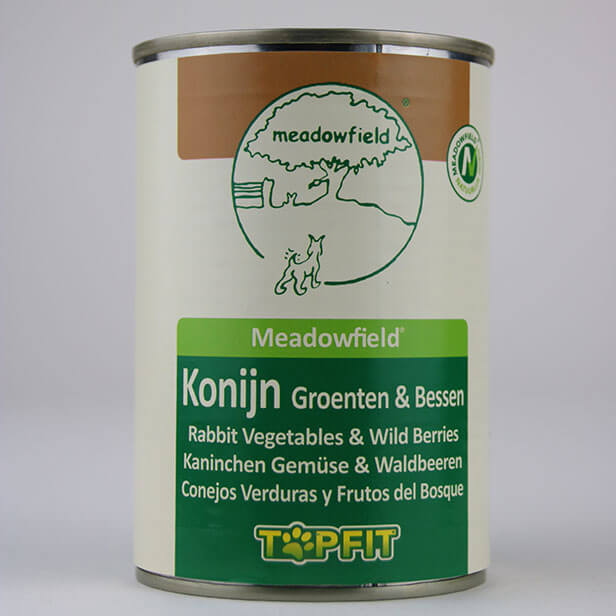 Delicatesse - Konijn, Groenten en Bessen - 1 blik á 400 gram