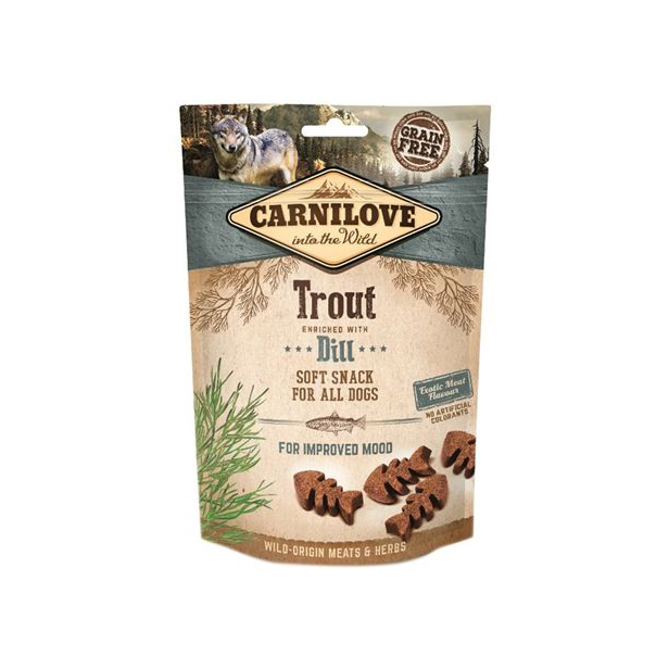 Carnilove Soft Snack Forel / Dille 200 gram