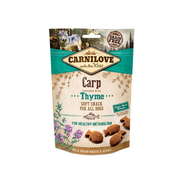 Carnilove Soft Snack Karper / Tijm 200 gram